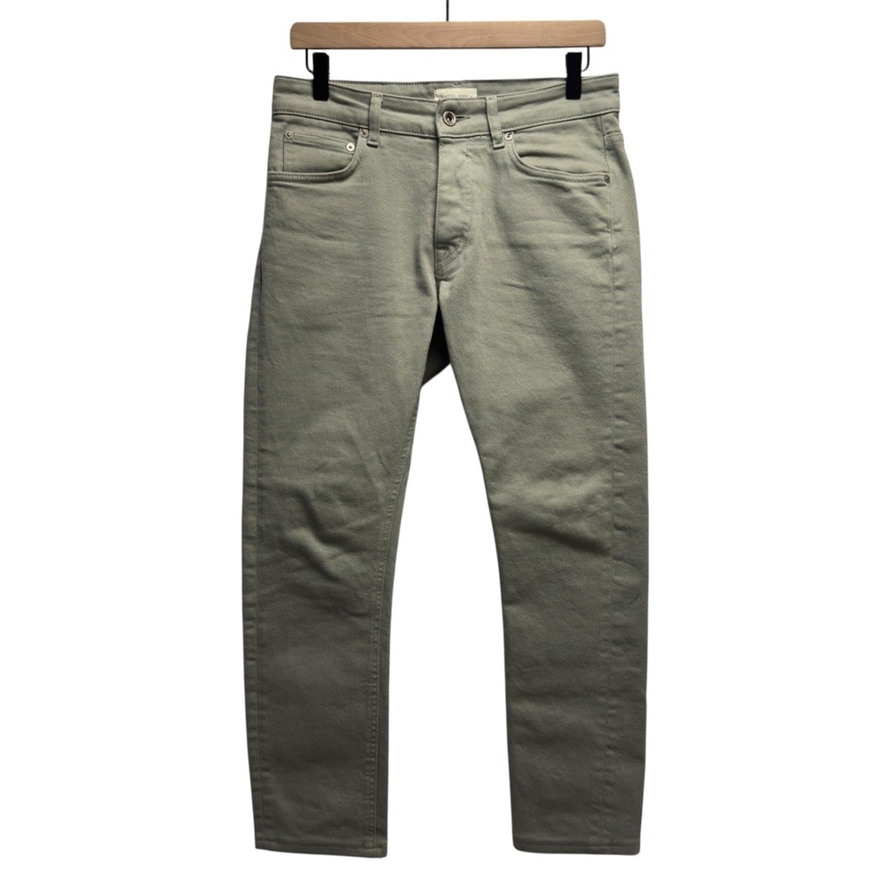 Suitsupply Men's Size 28/32 Light Sage/Gray Straight Leg Denim Jeans Italy‎ euc